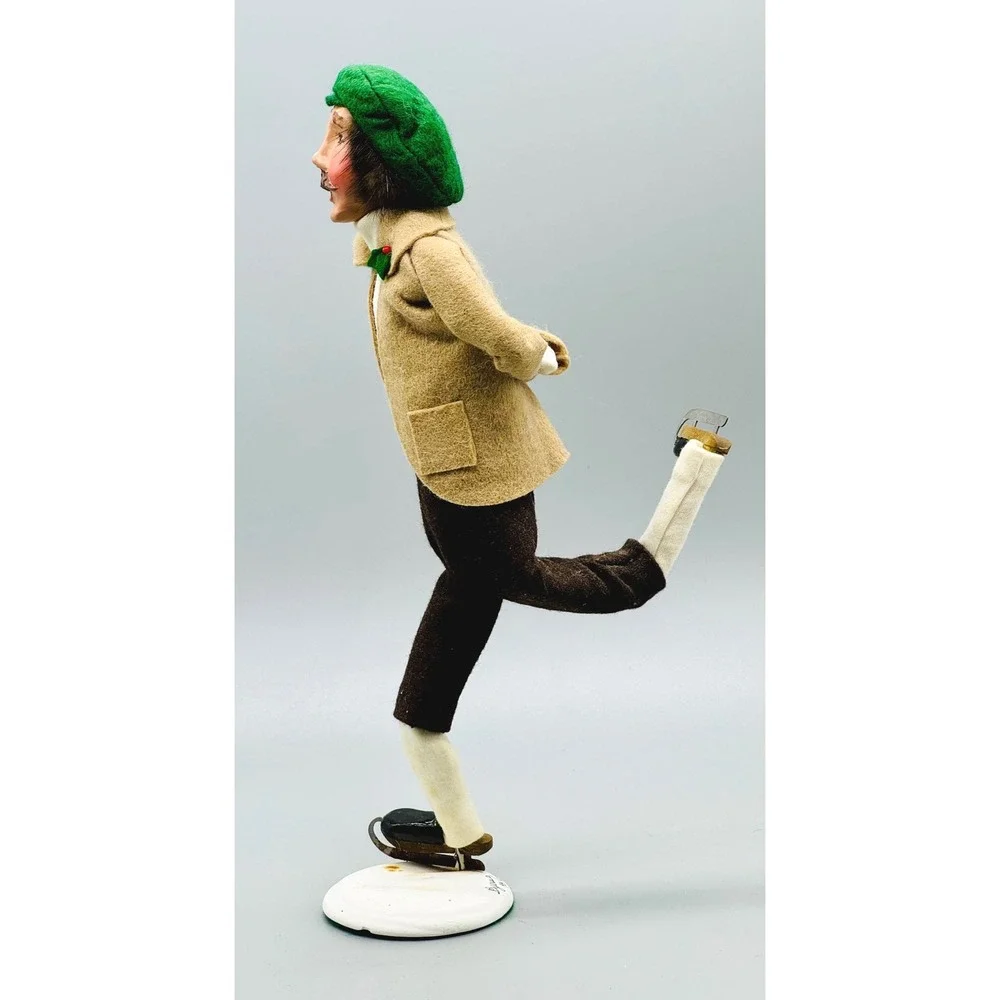 Byers Choice The Skaters Man Ice Skater 1991 Signed Limited 98/100 READ